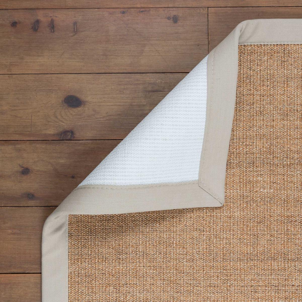 Boucle Saffron Natural Fibre Sisal Bordered Runner Rugs – image 2
