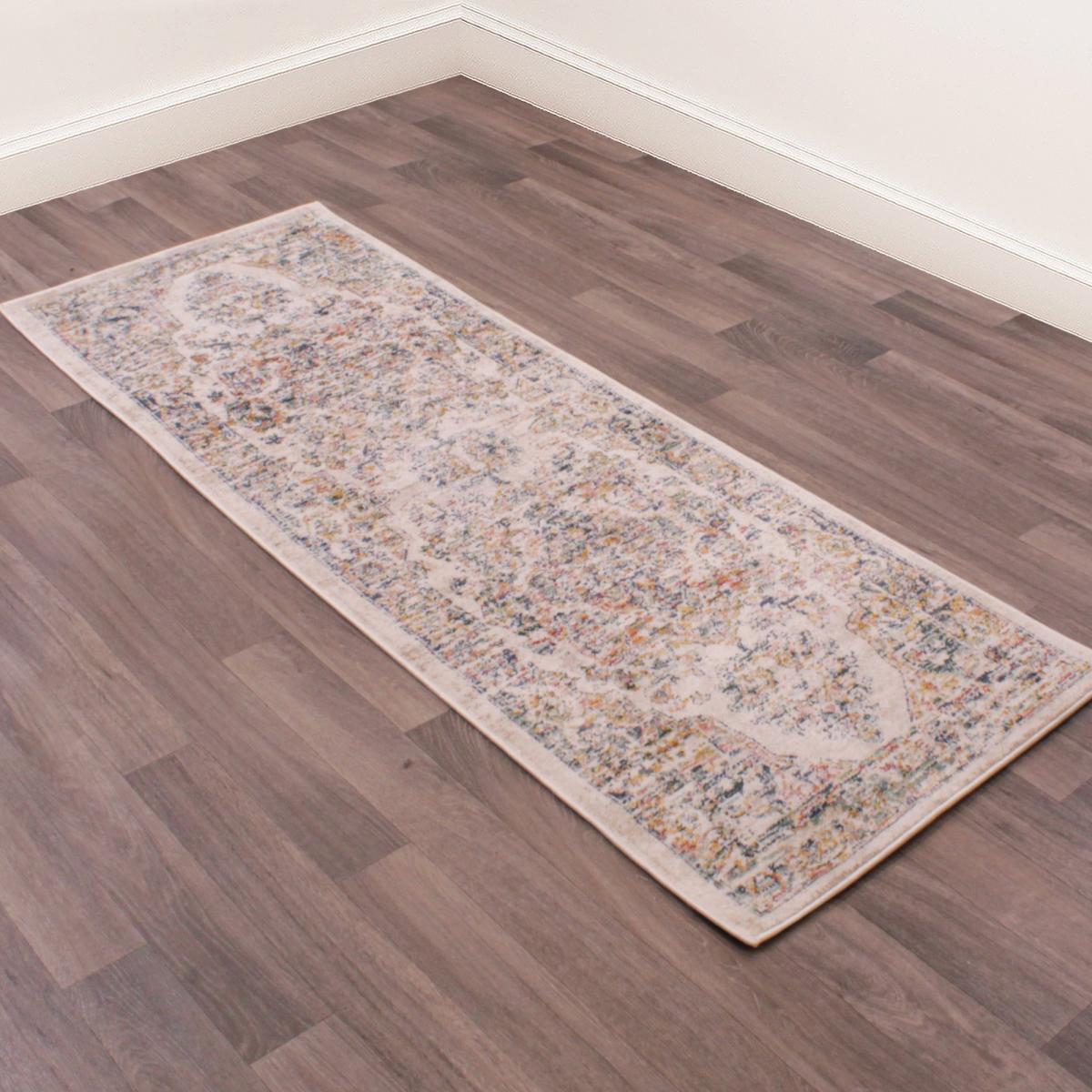 Nova 9207 Traditional Runner Rugs in Cream White – image 2