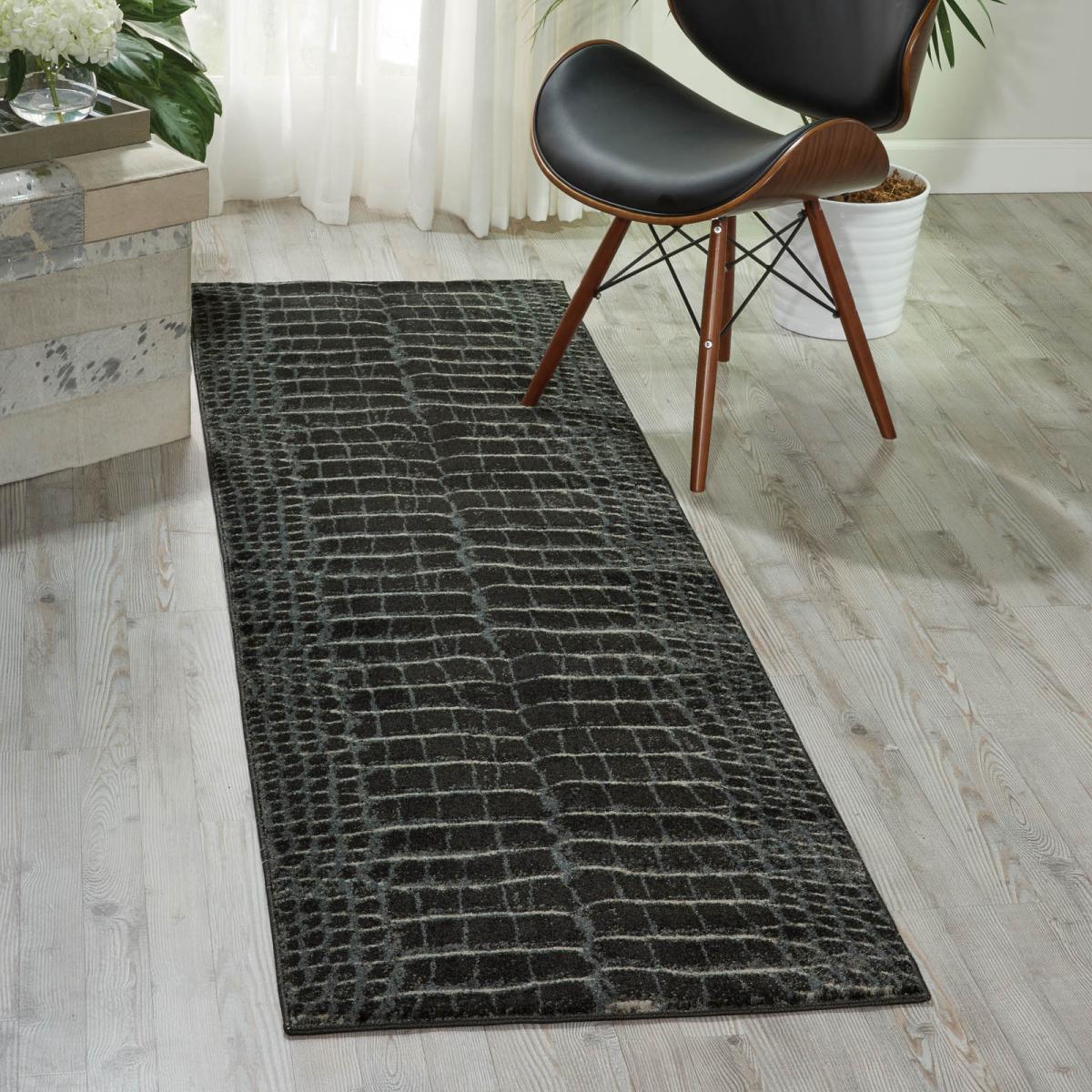 Maxell hallway runners MAE09 by Nourison in Charcoal – image 1
