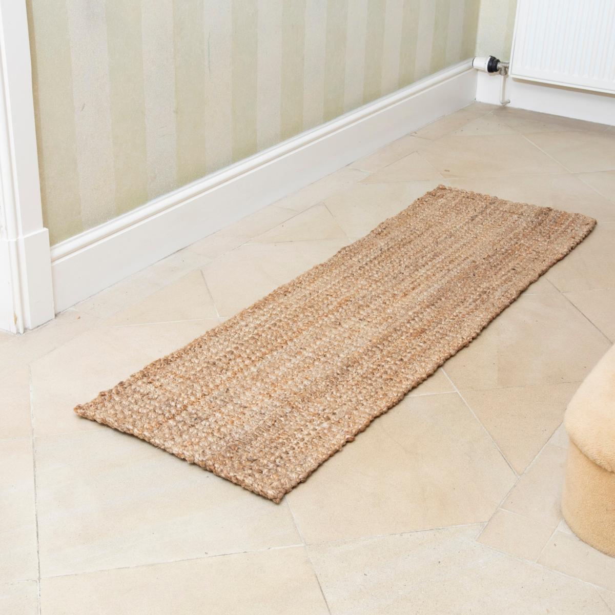 Whitefield Jute Boucle Runner Mat in Natural 45x150cm – image 1