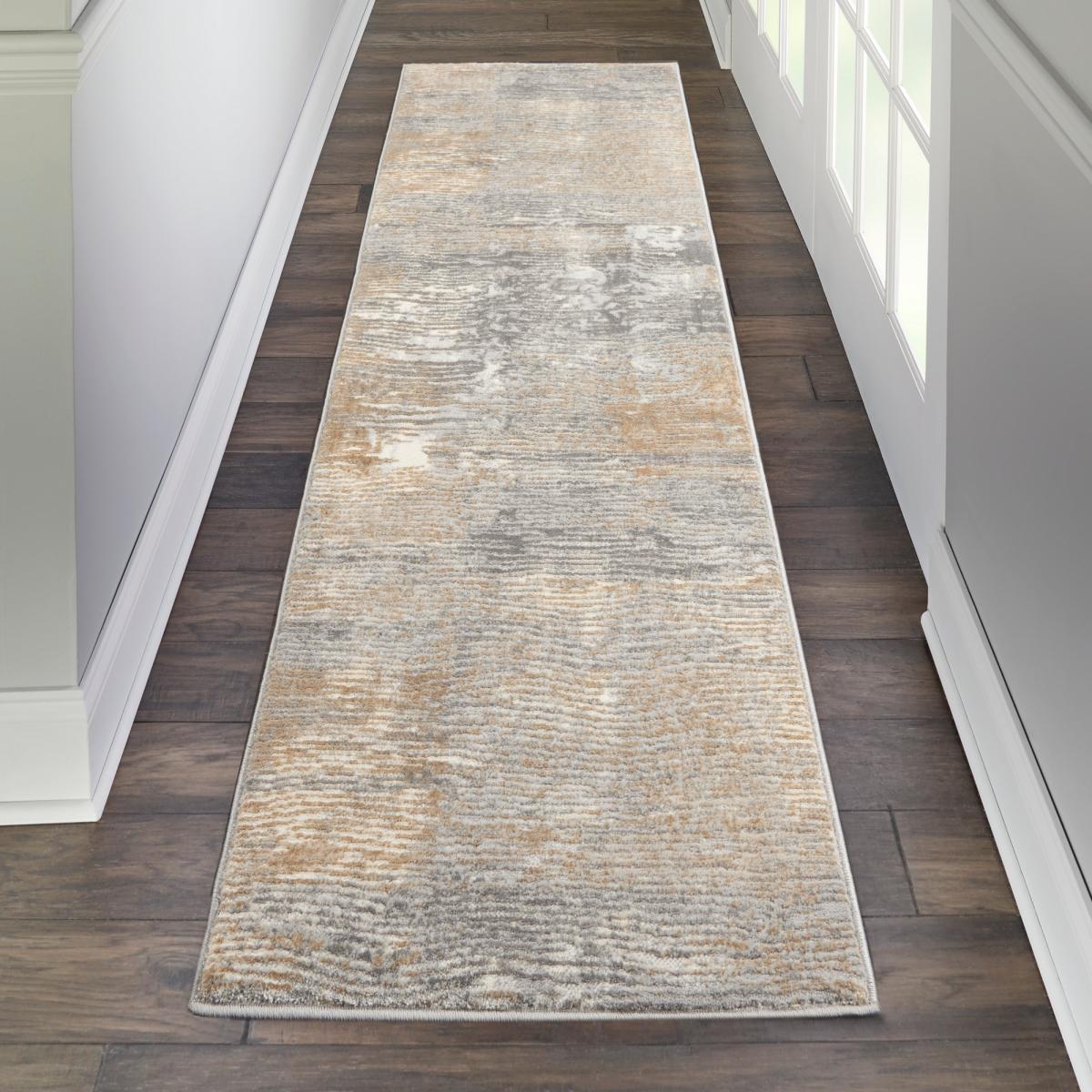Solace Designer Hallway Runner SLA01 in Ivory Beige by Nourison 69x221cm – image 1