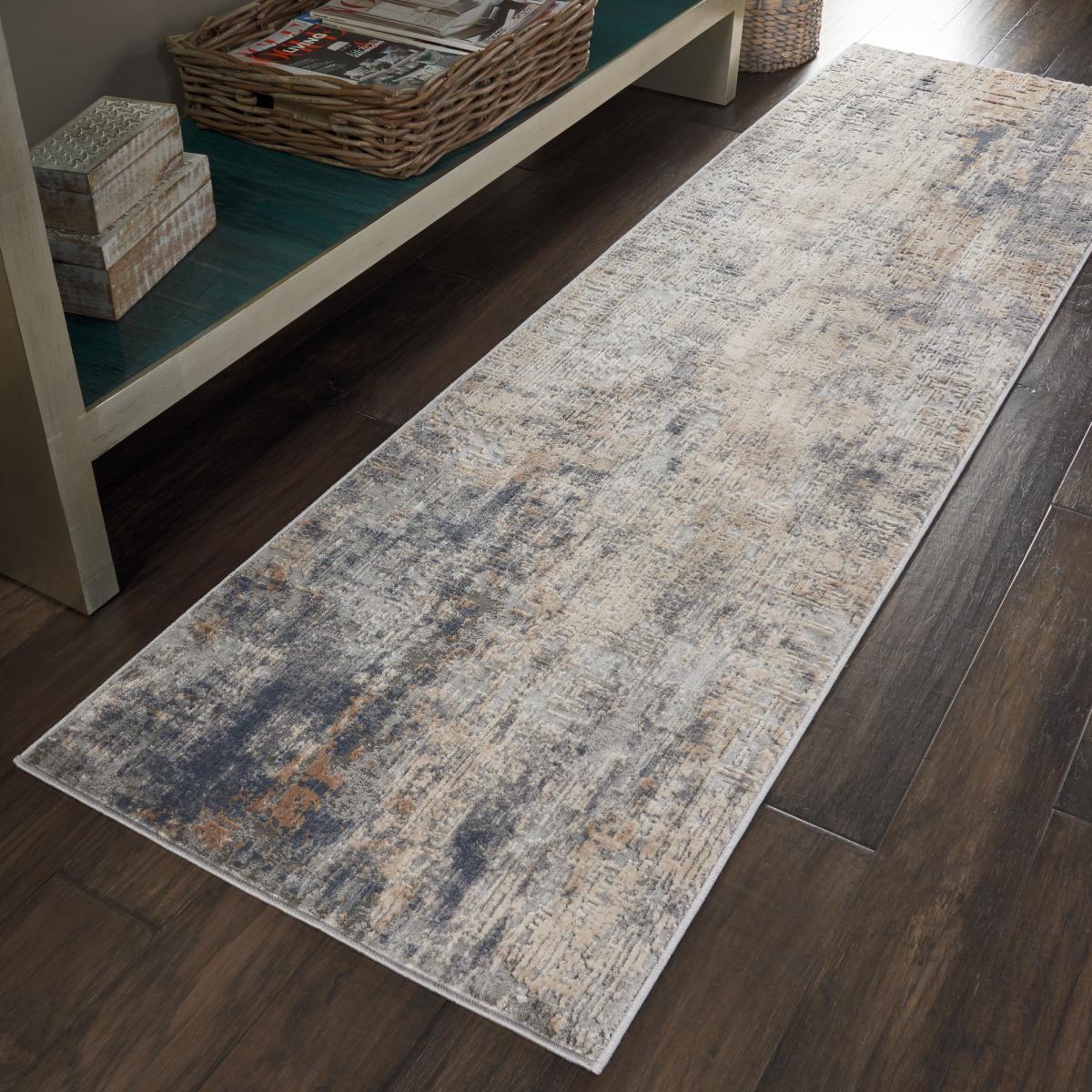 Rustic Textures Runner RUS01 in GRYBG – image 1