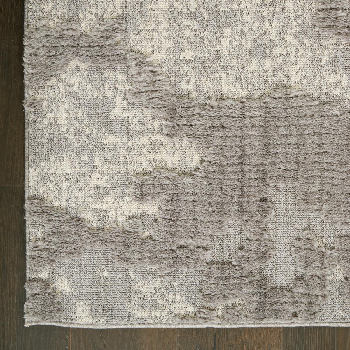 Zermatt Designer Hallway Runner ZER01 in Grey Ivory by Nourison 69x229cm – image 2