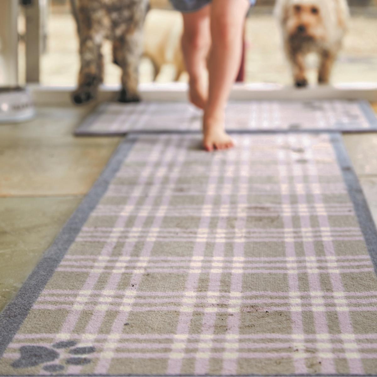 Howler & Scratch Country Check Tartan Runner in Pink – image 1