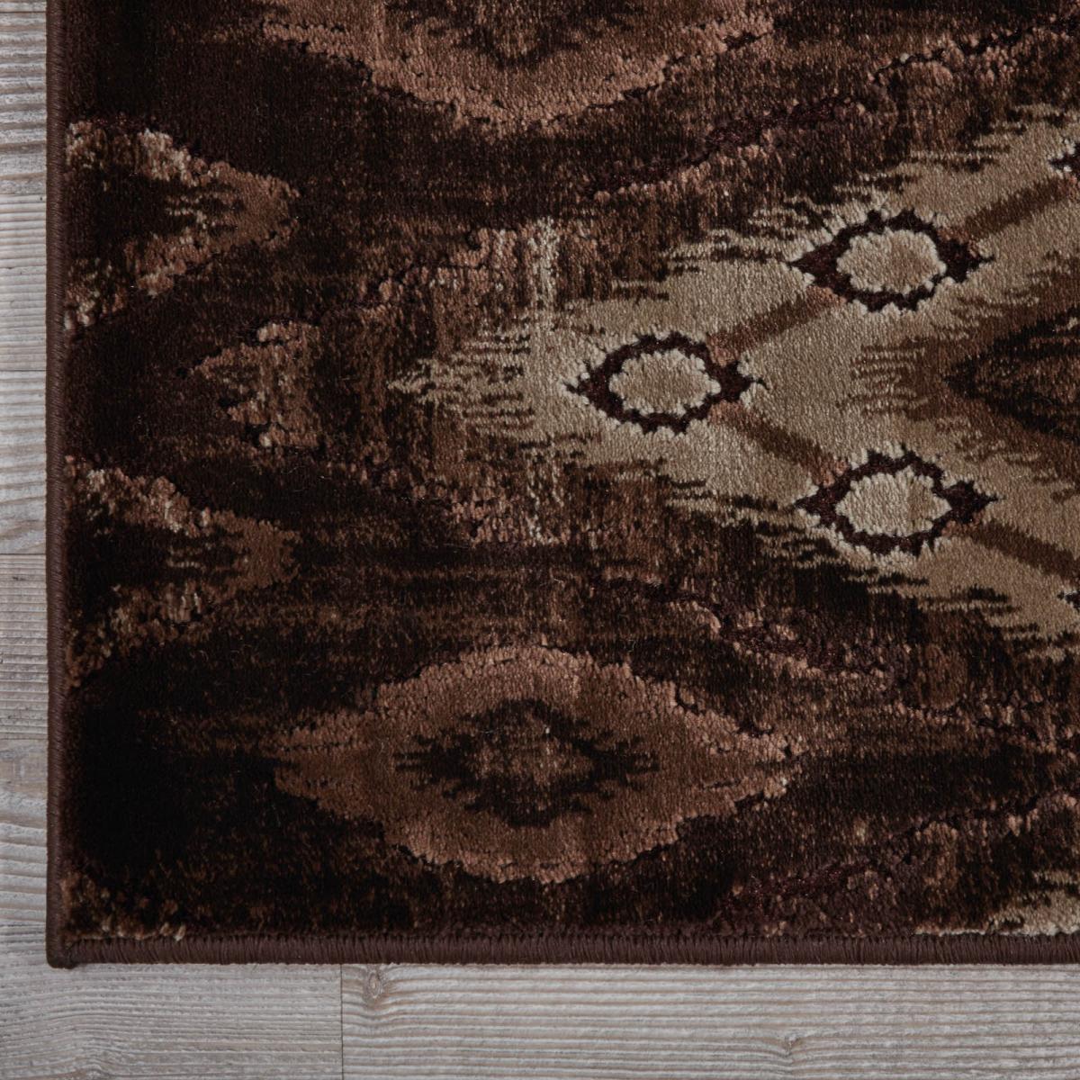 Karma Hallway Runners KRM02 in Chocolate Brown – image 2