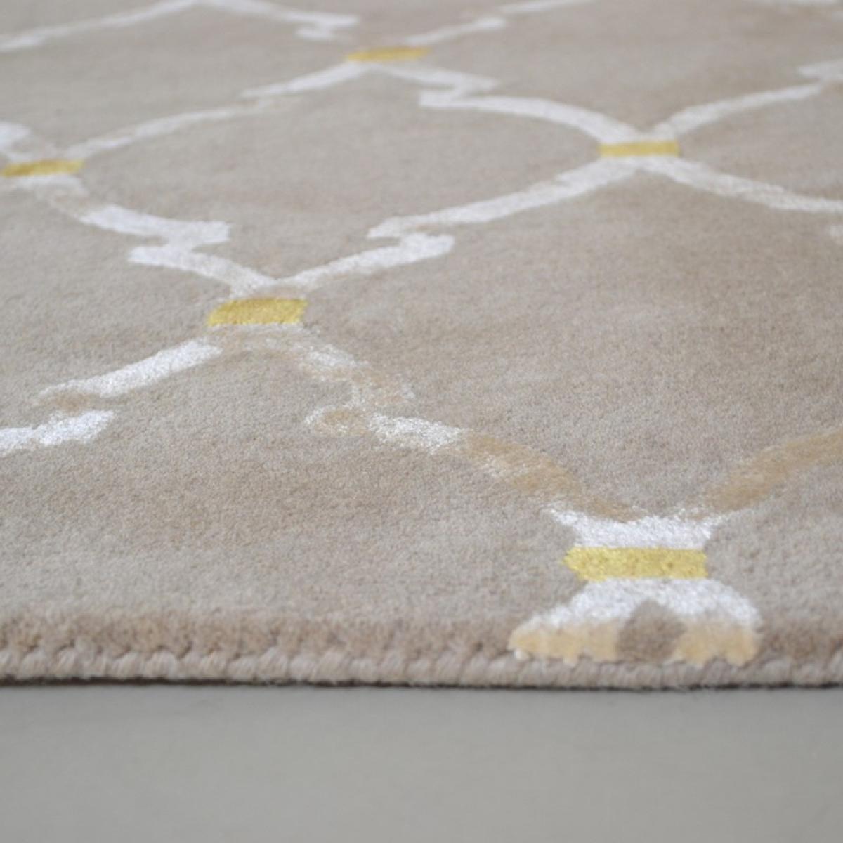 Empire Trellis Wool Runner Rugs in Stone 45501 by Sanderson – image 2
