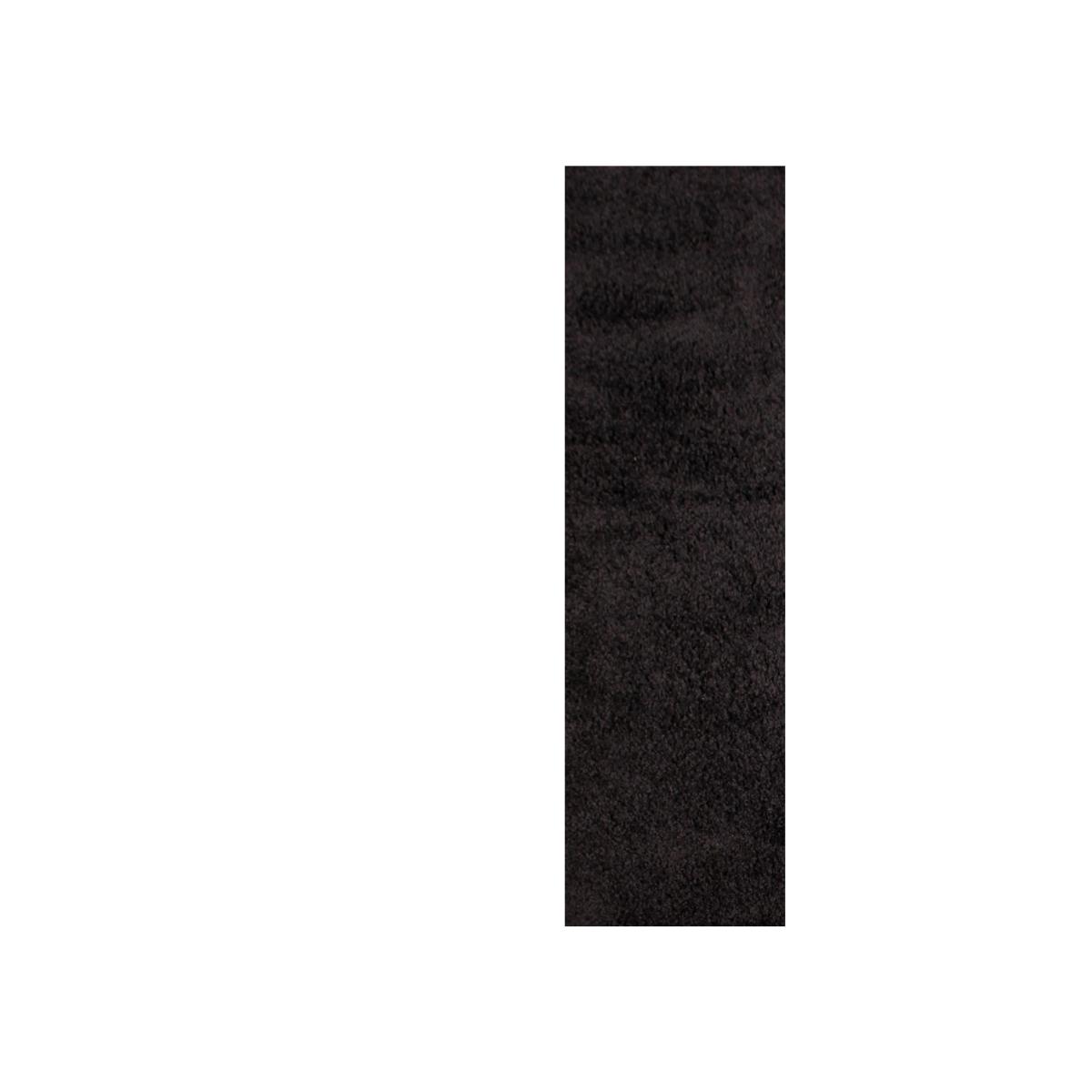 Retro Plain Shaggy Runner in Black – image 1