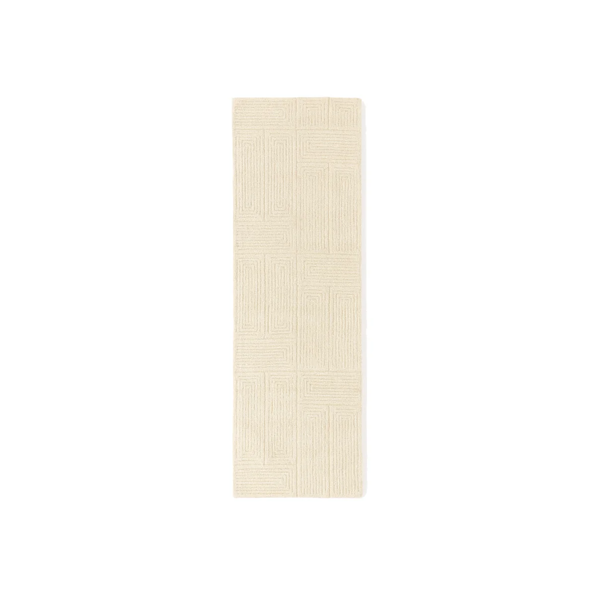 High-Low Wool Runner Alexia, Hand-Tufted – image 1