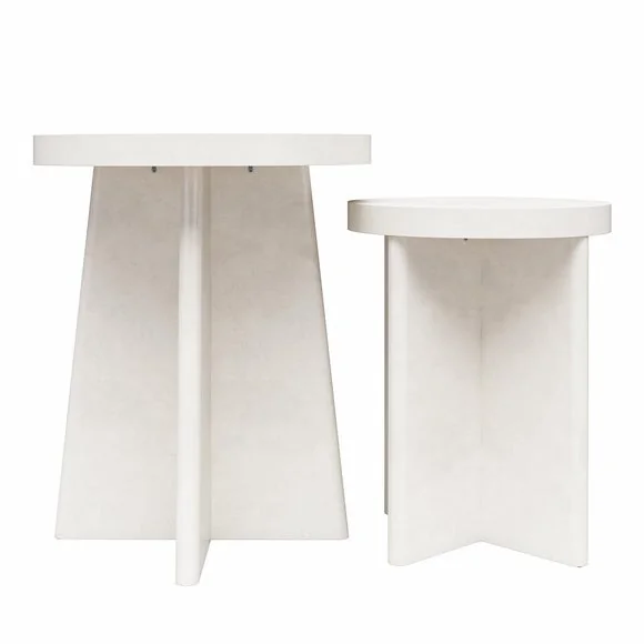 Return - Liam Round Nest of Tables, Natural – image 3