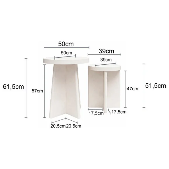 Return - Liam Round Nest of Tables, Natural – image 6
