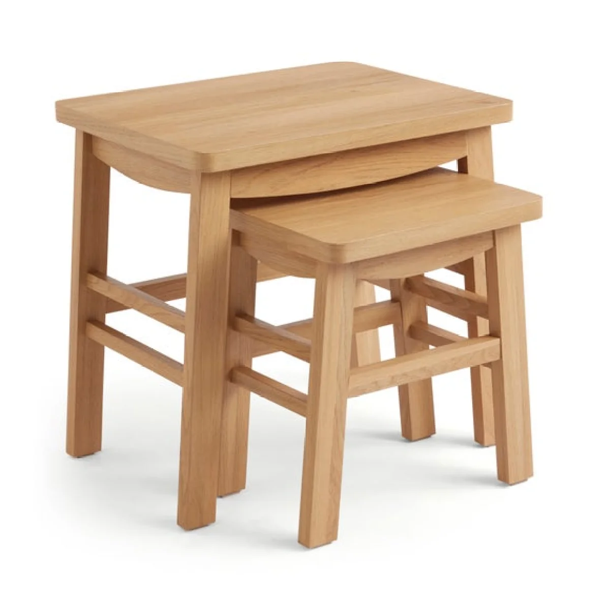 Laurie Nest of Tables, Oak Effect – image 5