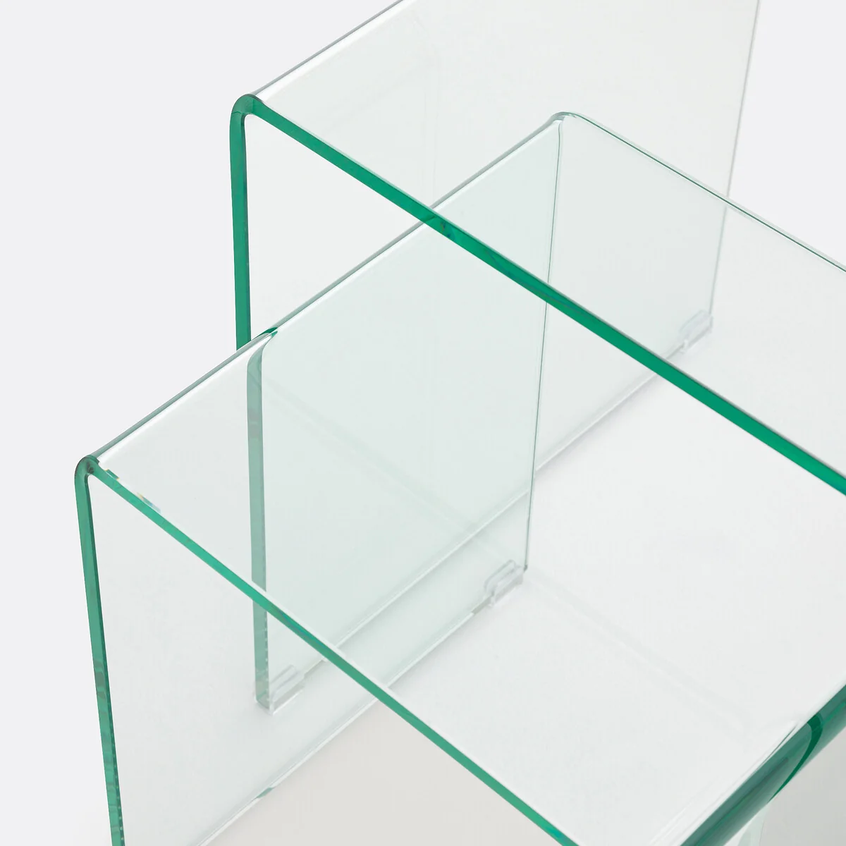 Set of 2 Joan Tempered Glass Nesting Side Tables – image 5