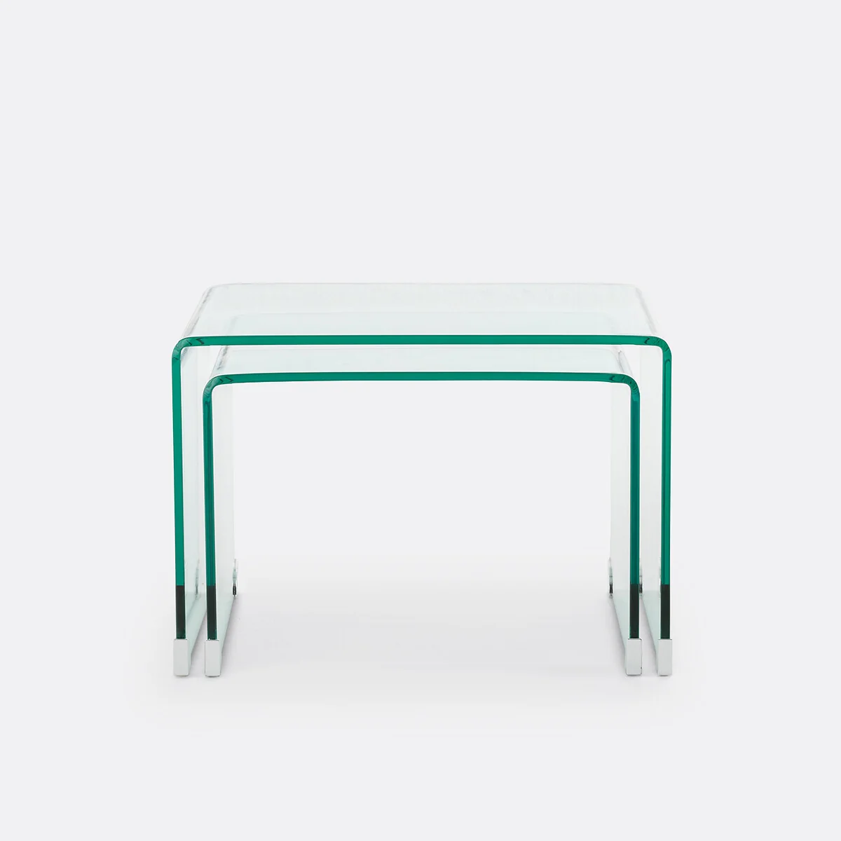 Joan Nesting Tables in Tempered Glass – image 3