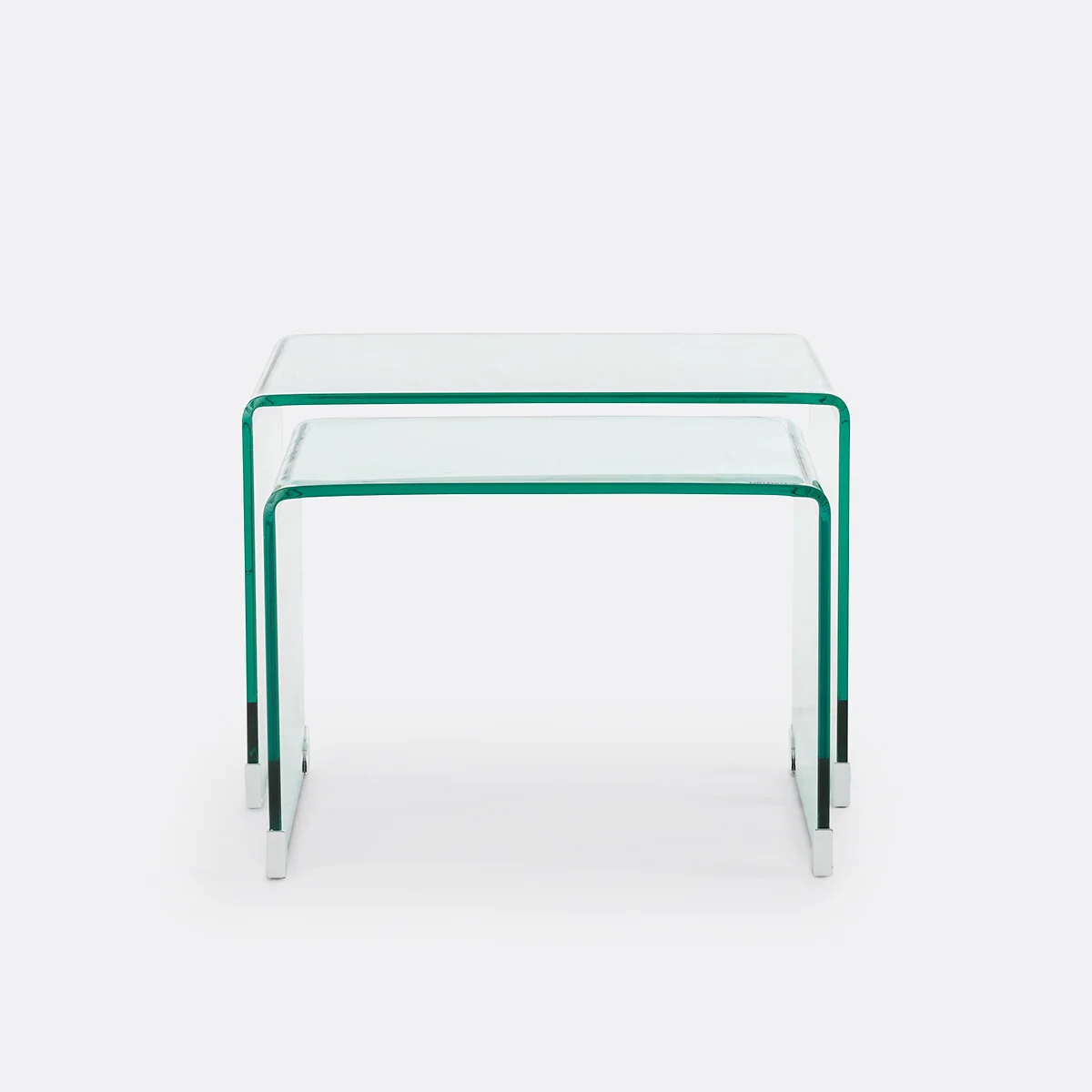 Joan Nesting Tables in Tempered Glass – image 4