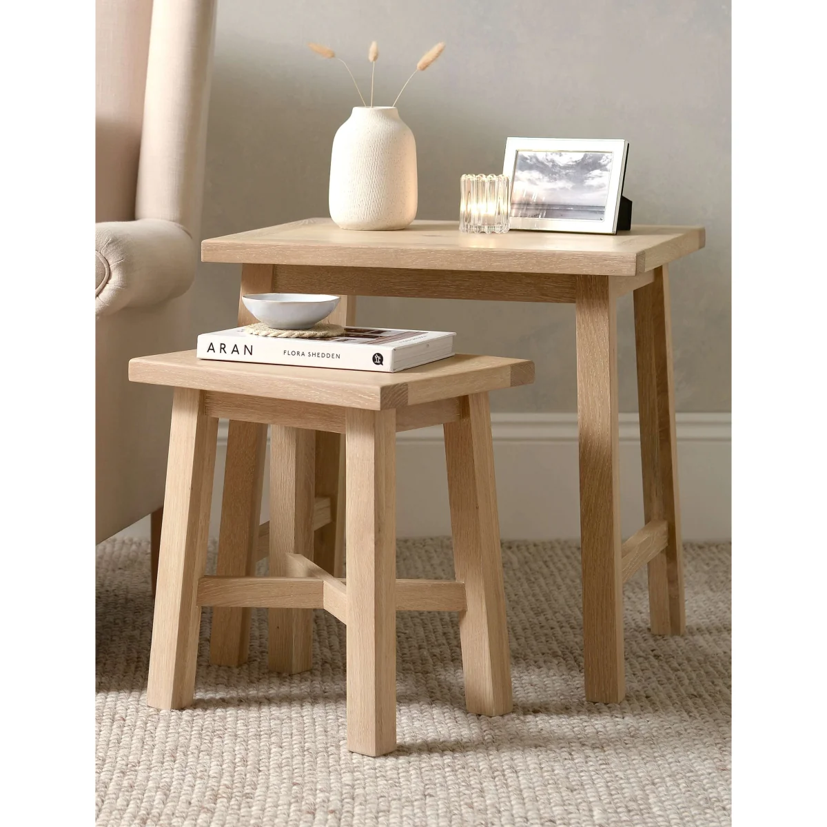 Cotswold Company Inglesham Nest of Tables Natural – image 2