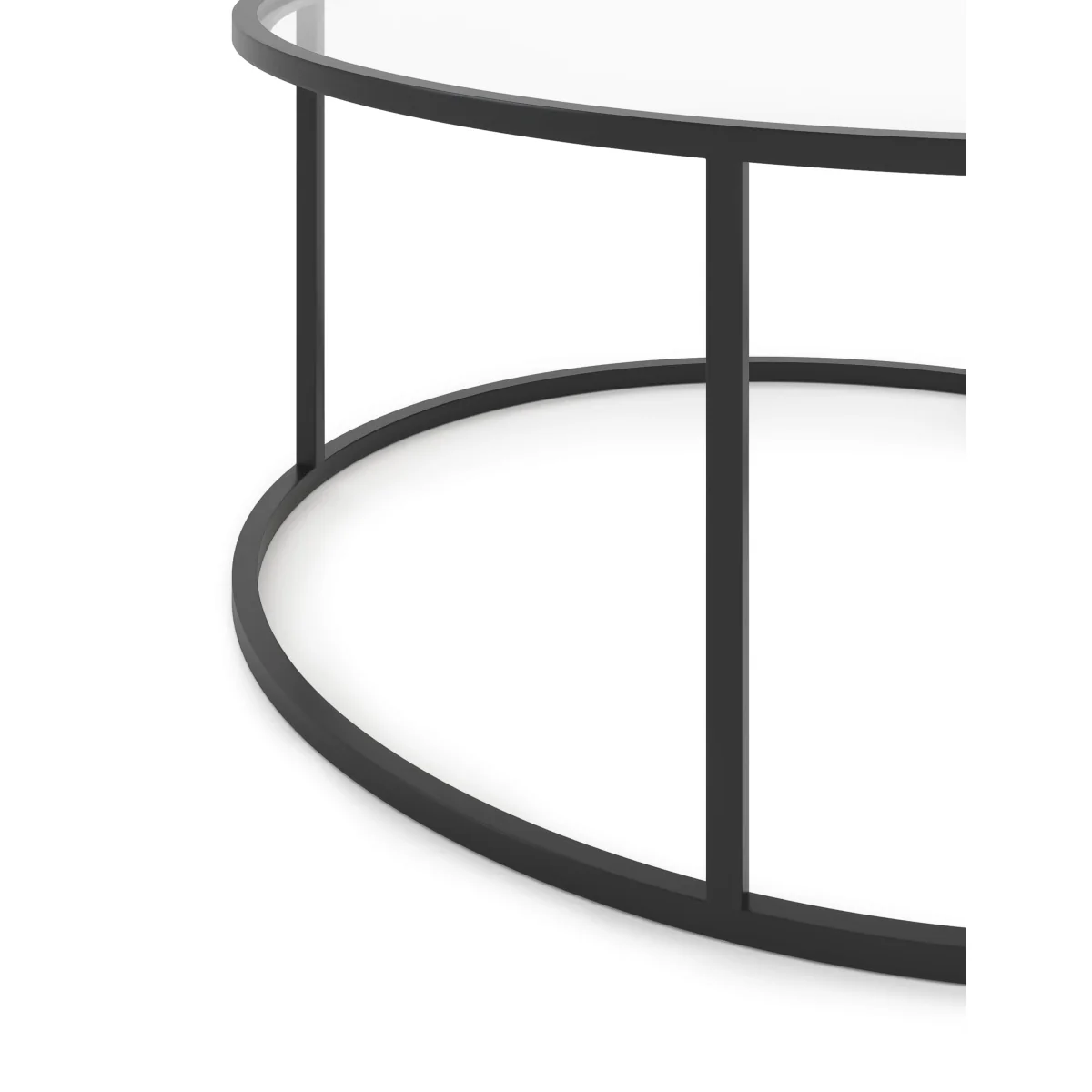 Gallery Direct Milan Metal & Glass Nest of Tables Silver – image 5