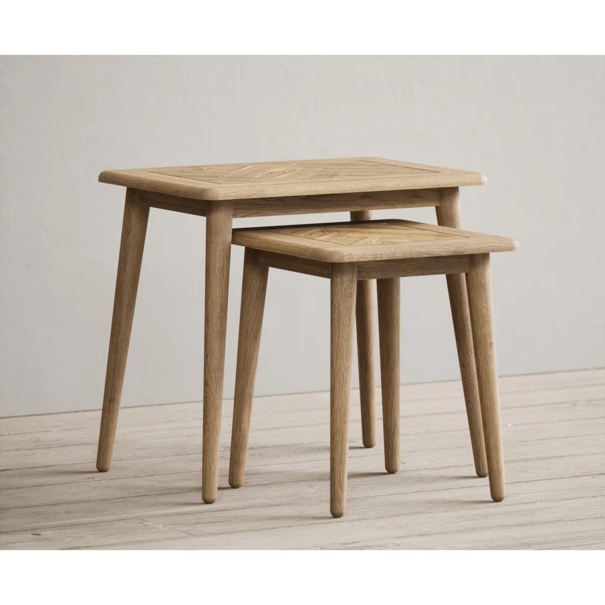 Parven Solid Oak Nest of Tables – image 4
