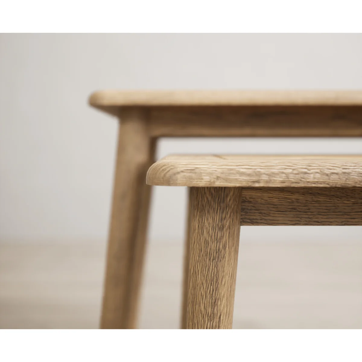 Parven Solid Oak Nest of Tables – image 5