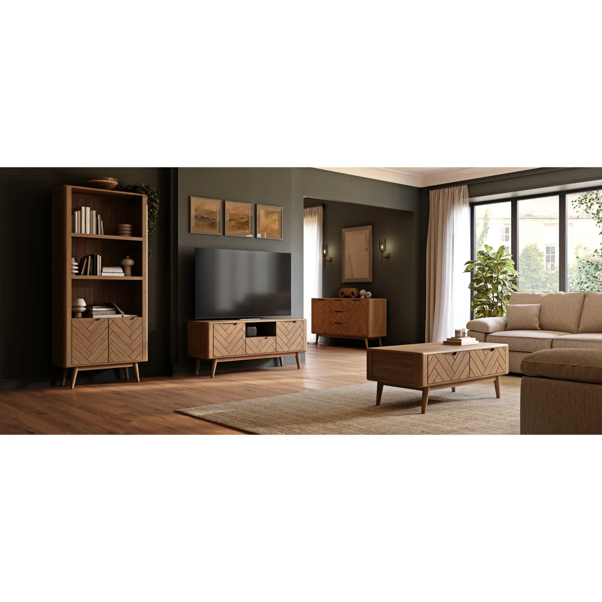 Parven Solid Oak Nest of Tables – image 6