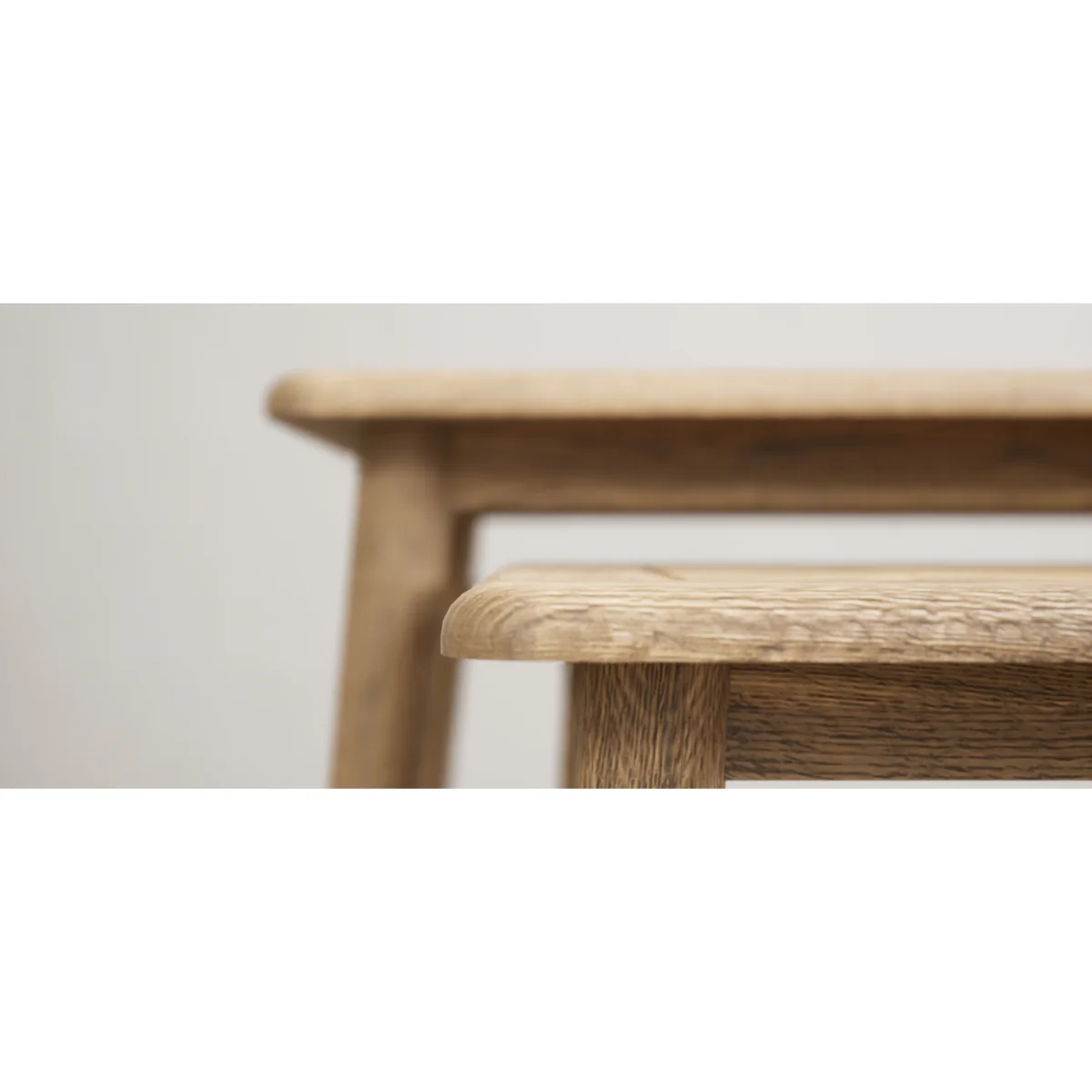 Parven Solid Oak Nest of Tables – image 7
