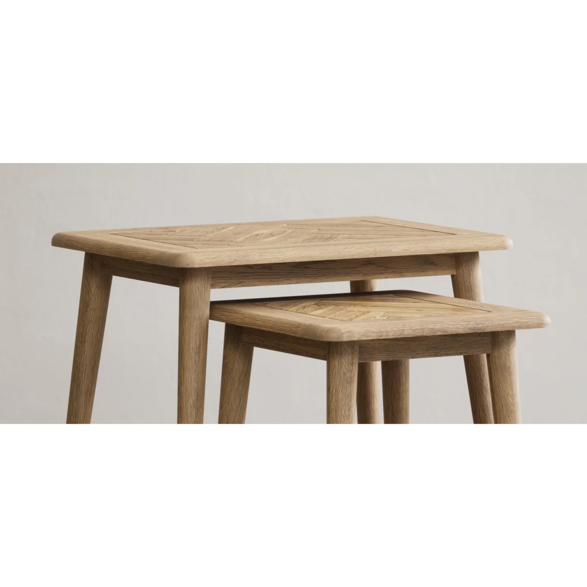 Parven Solid Oak Nest of Tables – image 8