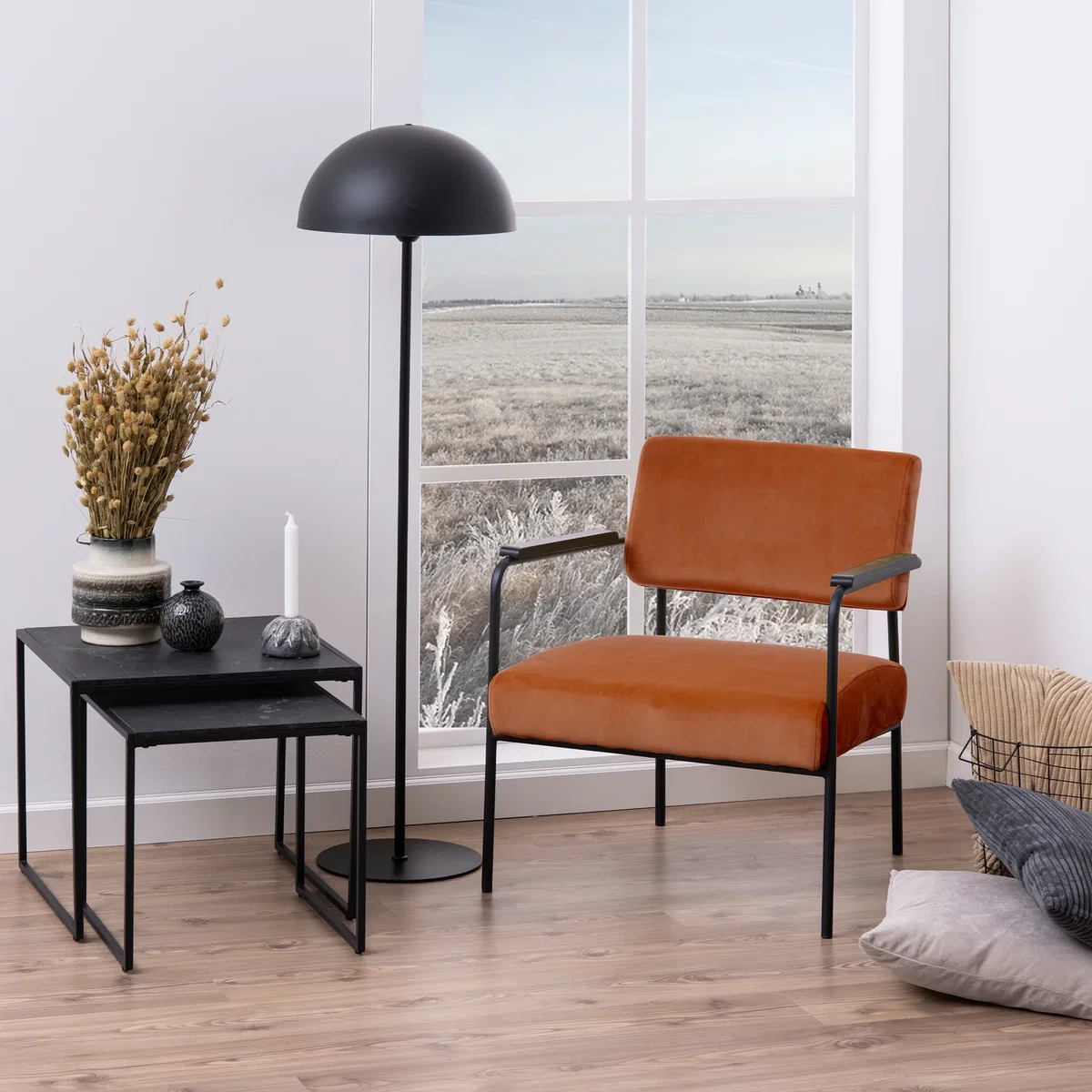 Infinity Nest of Tables in Black Matt Set of 2 - Black – image 5
