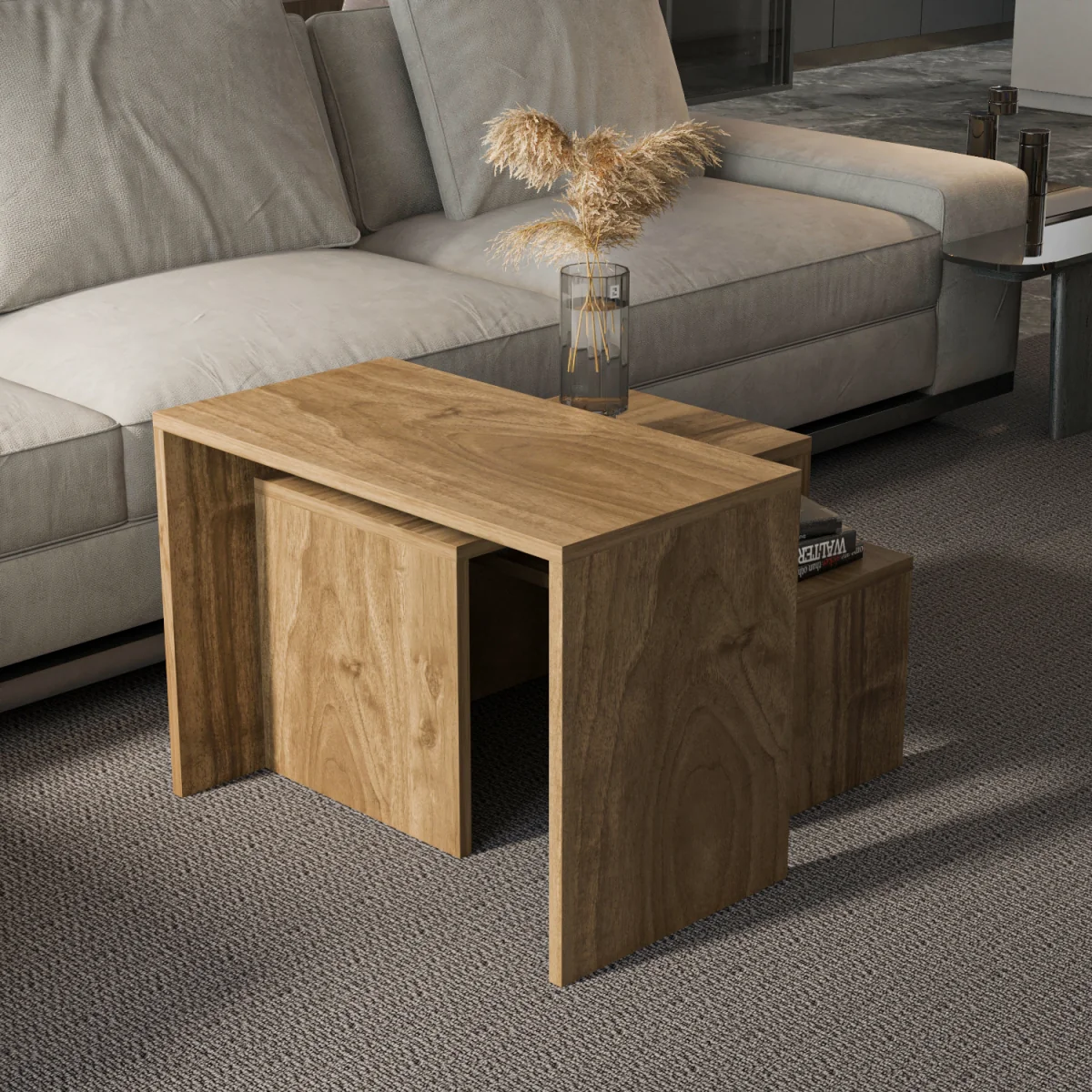 Andro Nesting Tables - Walnut – image 3
