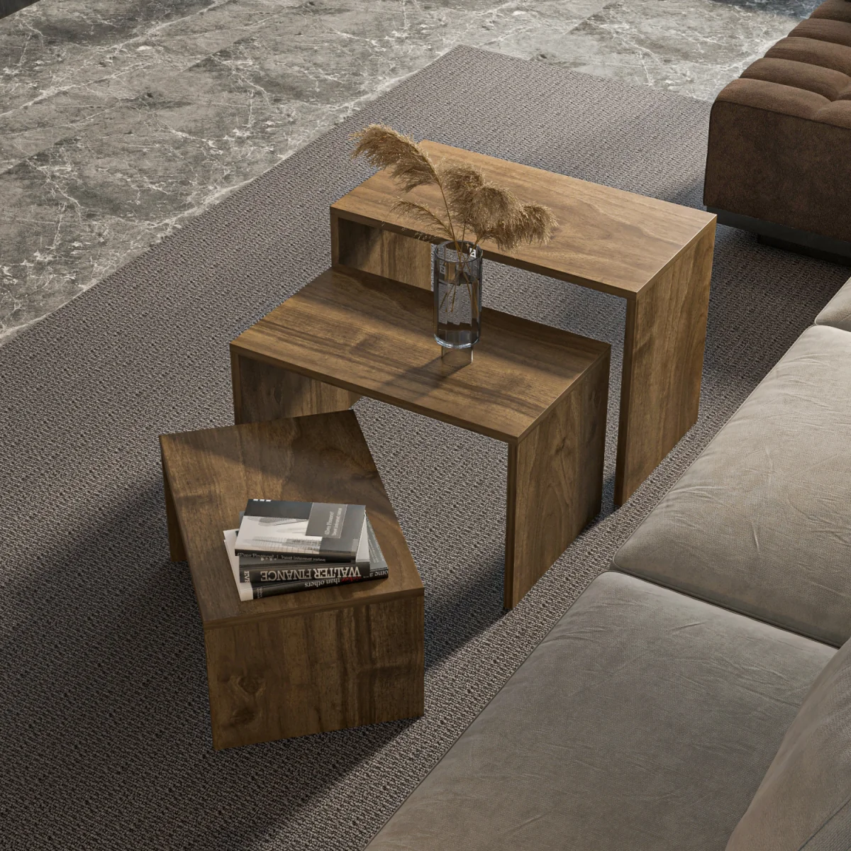 Andro Nesting Tables - Walnut – image 4