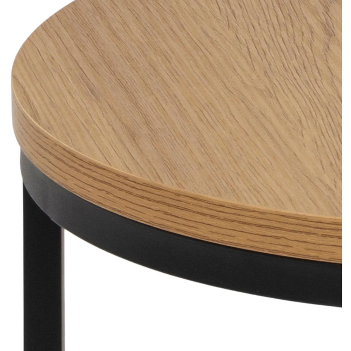 Spiro Round Nest of Tables in Oak - Oak – image 4