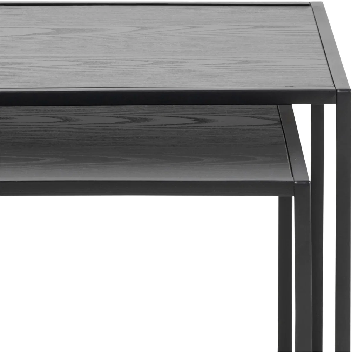 Seaford Nest of Tables in Ash Black - Black – image 6