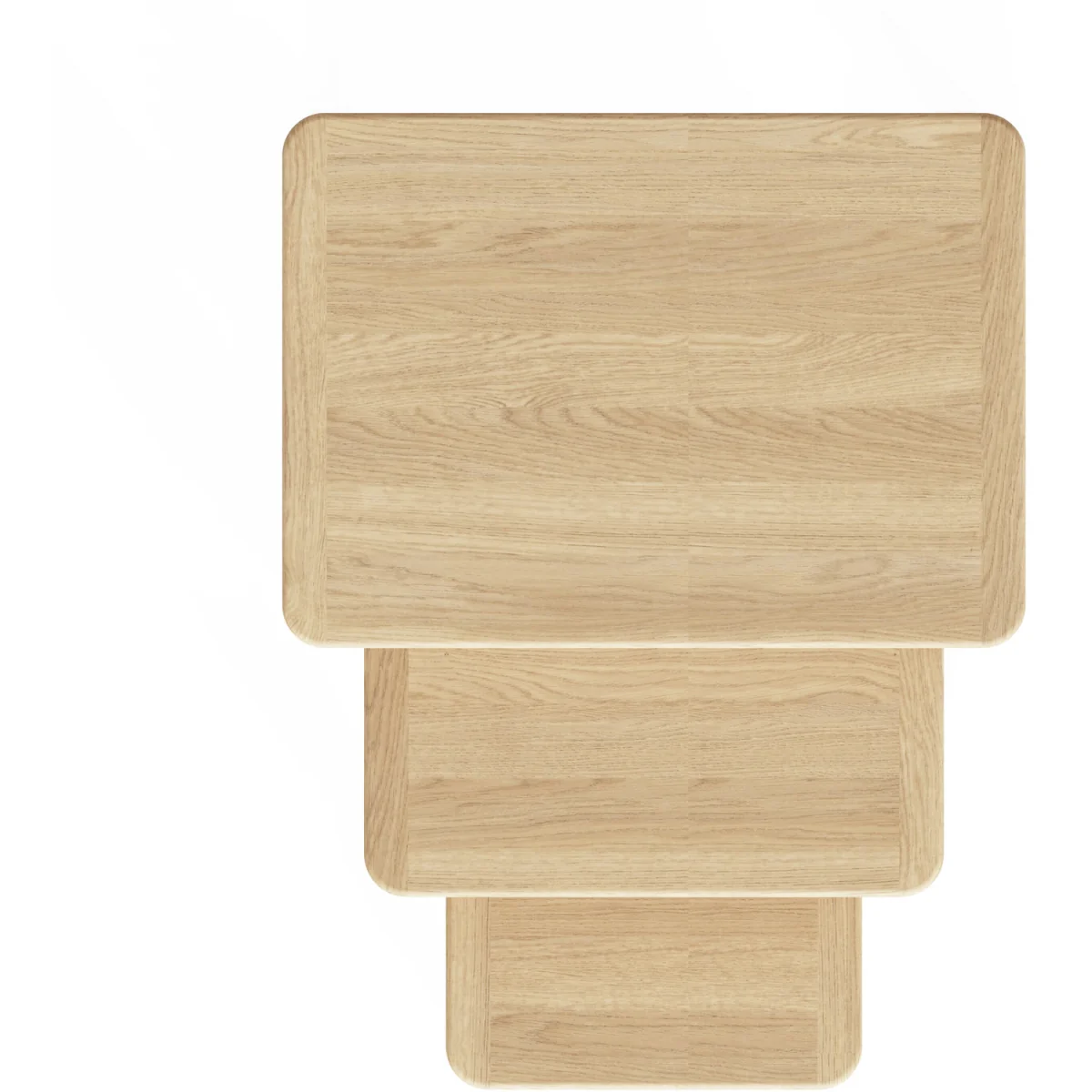 FWStyle Ash Nest Of Tables Ready Assembled Modern Furniture - Ash – image 5