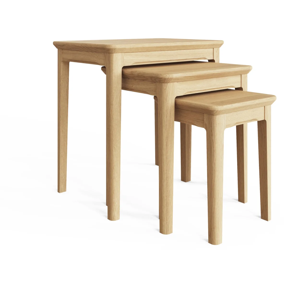 FWStyle Ash Nest Of Tables Ready Assembled Modern Furniture - Ash – image 6
