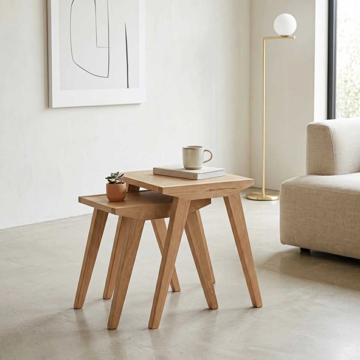 Bayswater Nest of Tables - Natural – image 3
