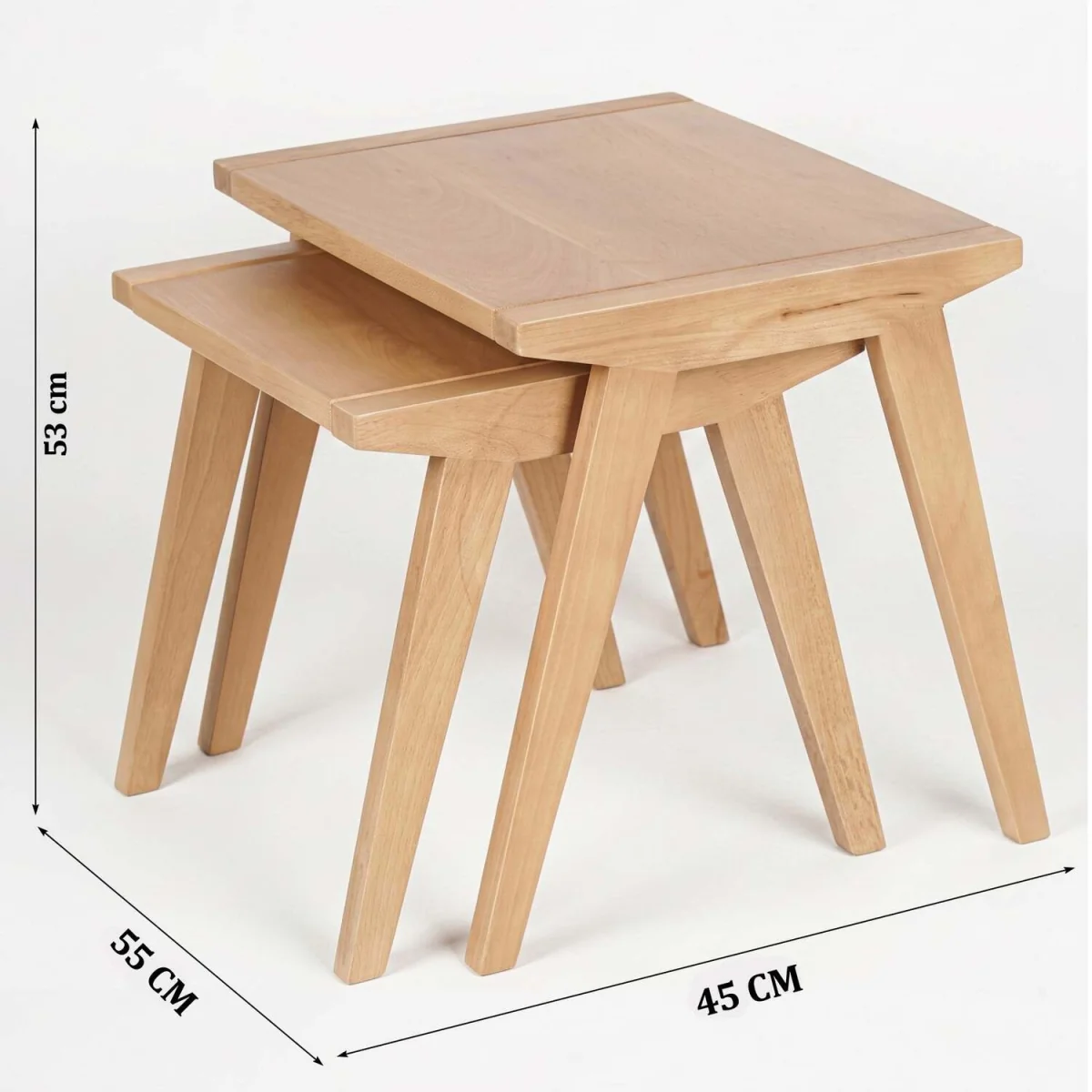 Bayswater Nest of Tables - Natural – image 6