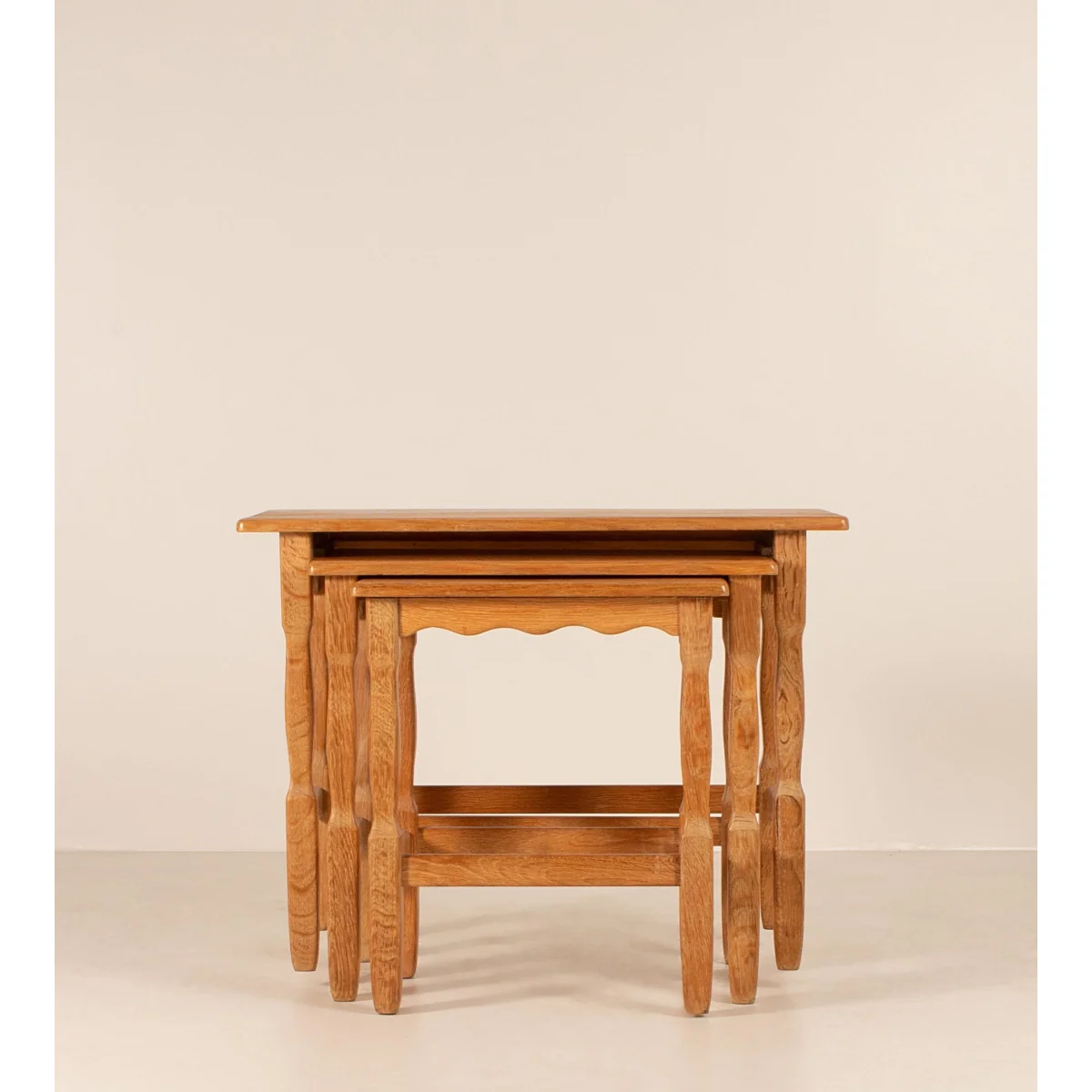 Vintage Mid Century Nesting Side Tables, Set of Three – image 2
