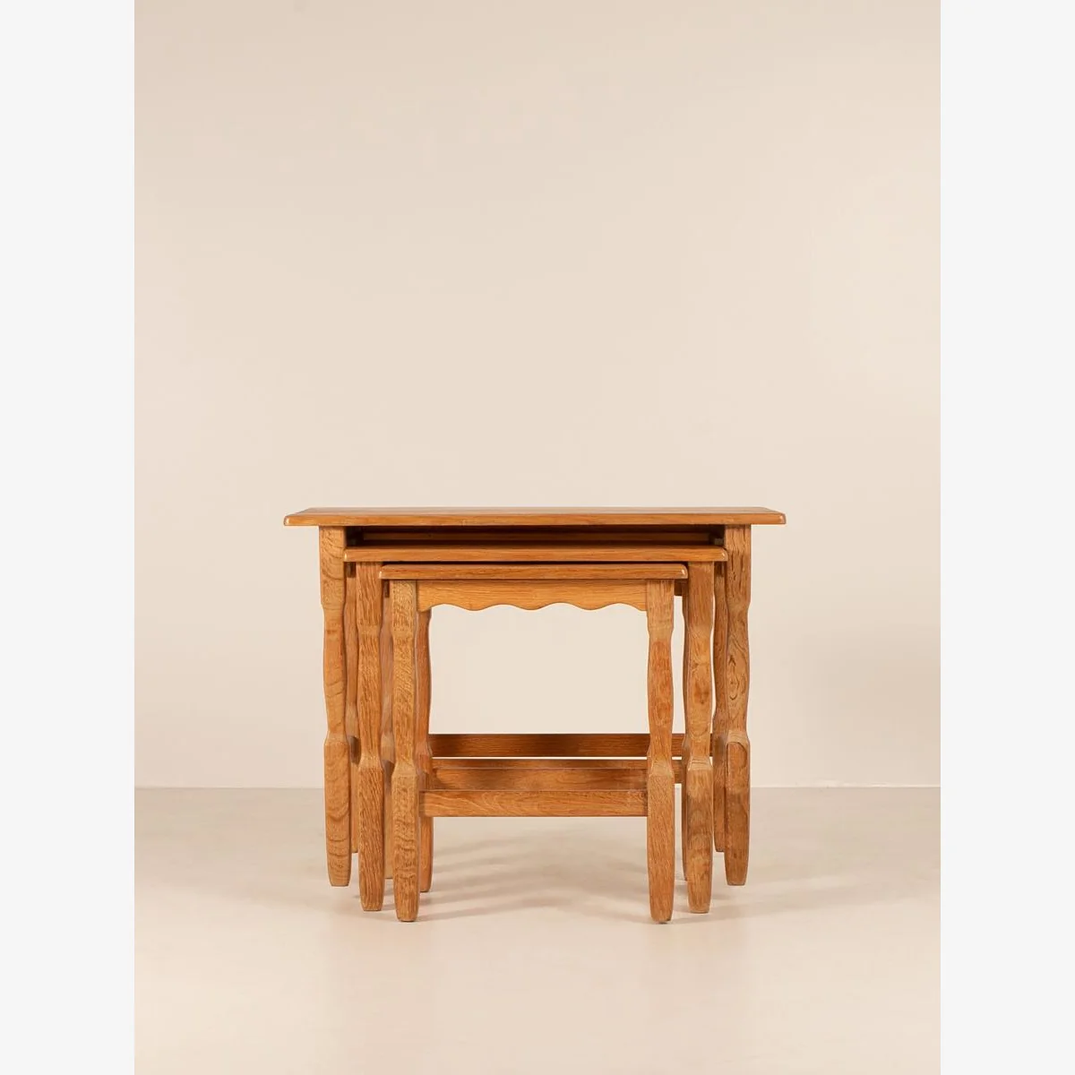 Vintage Mid Century Nesting Side Tables, Set of Three – image 1