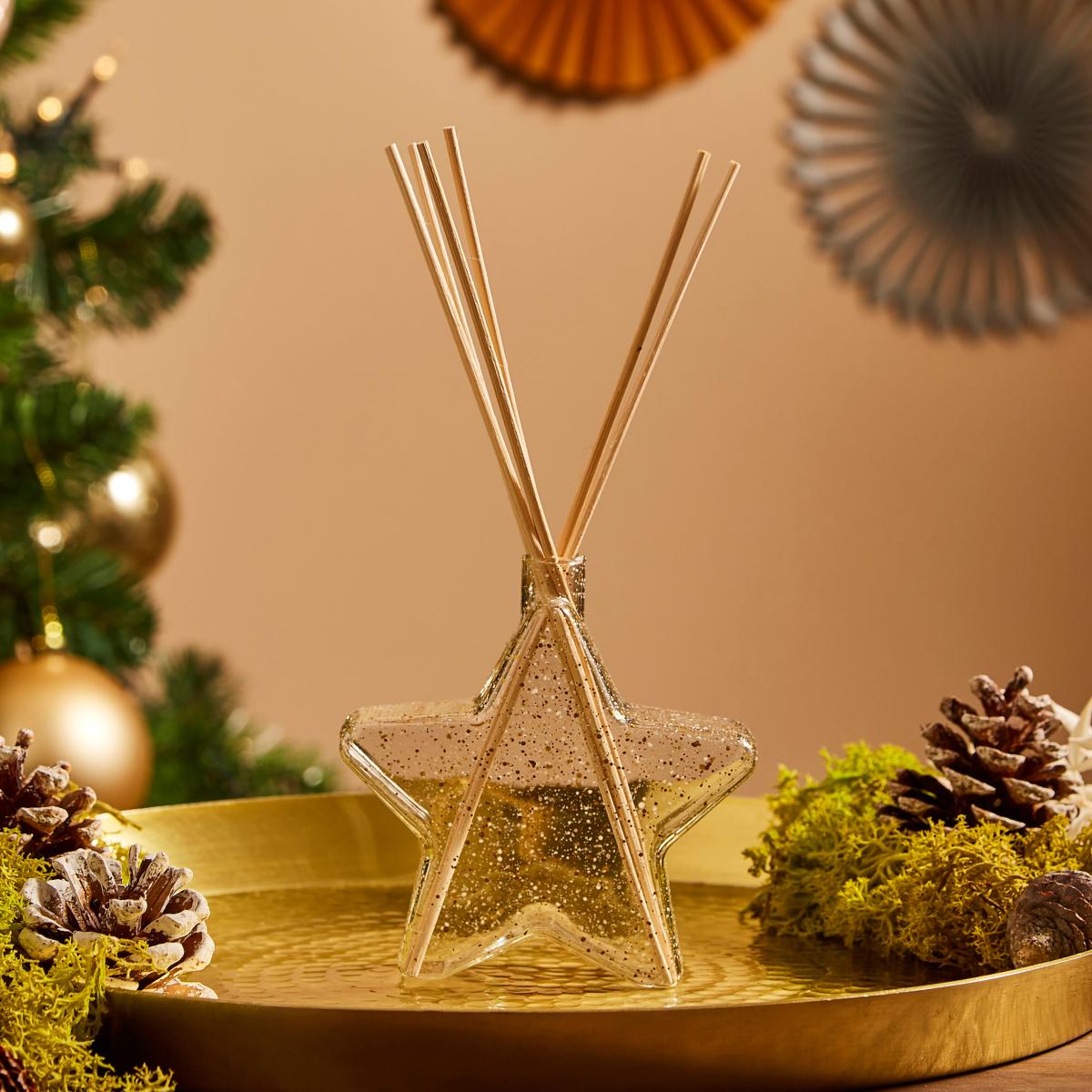 Cashmere & Amber Star-Shaped Diffuser Clear