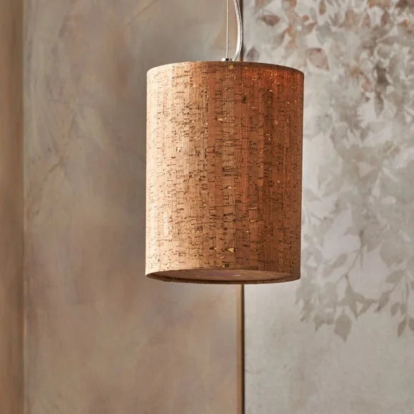 Pacific Lifestyle Valen Cork Tall Pendant Shade with Diffuser – image 1