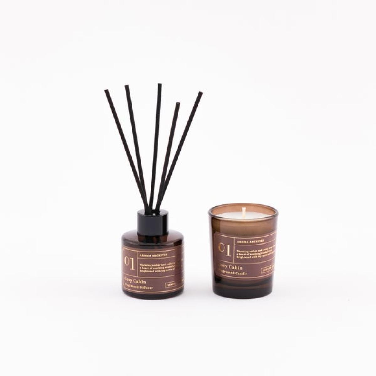Aroma Archives Cosy Cabin Candle & Diffuser Gift Set – image 4
