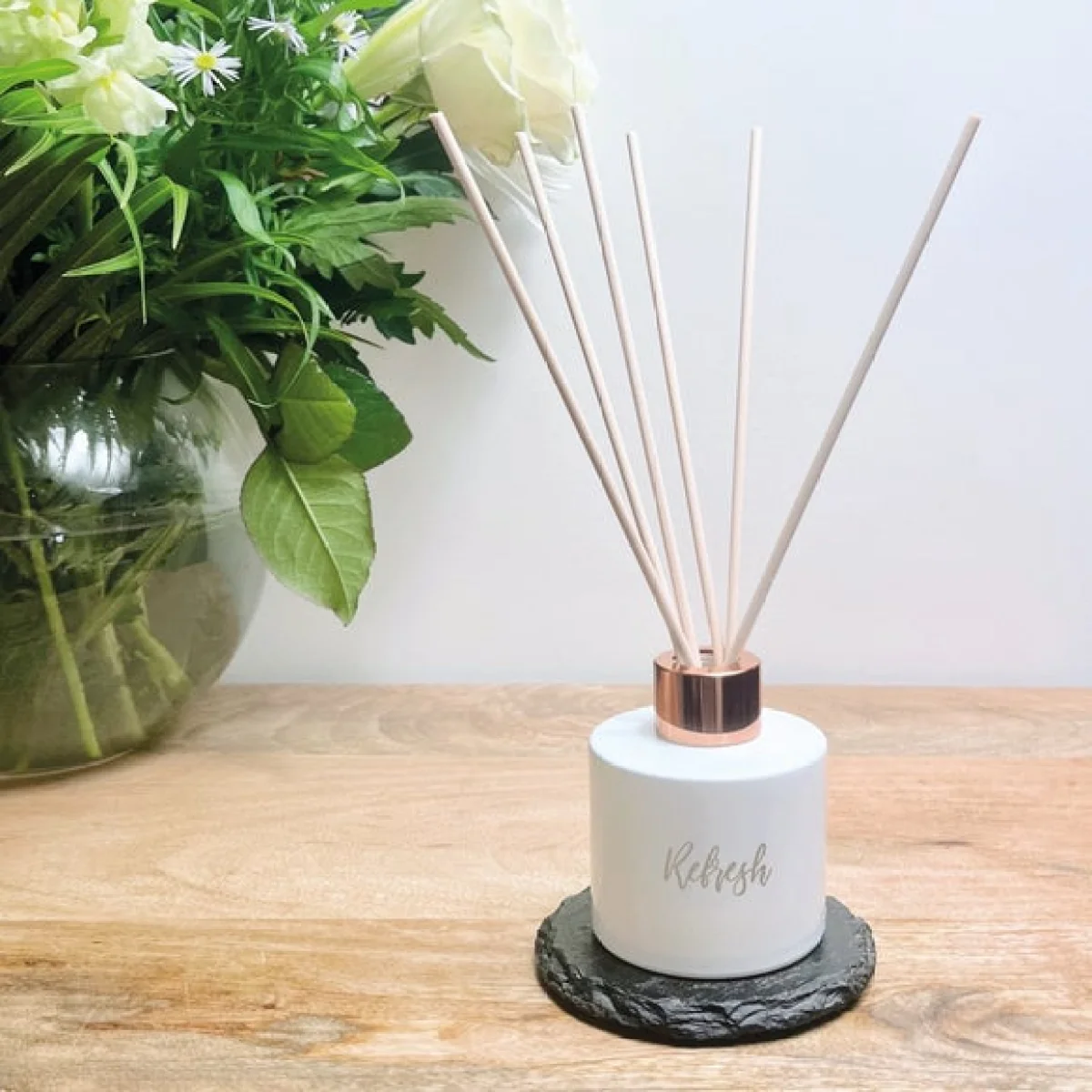 Atelier 38 Refresh Spa Range Engraved Diffuser White