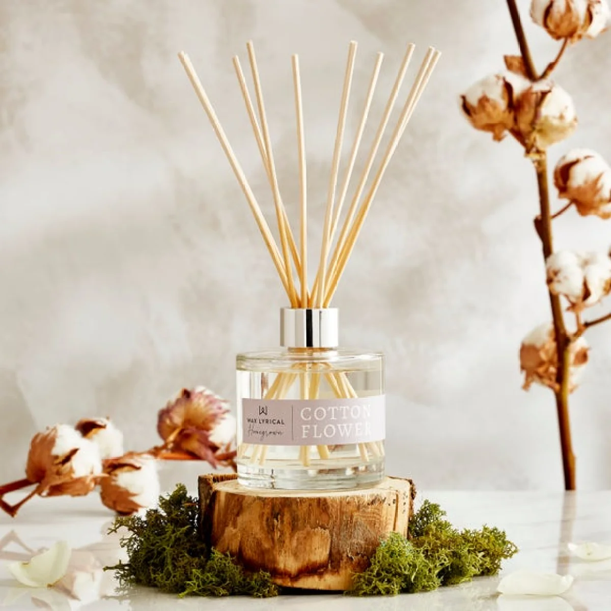 Home Grown Cotton Flower Diffuser Natural – image 2