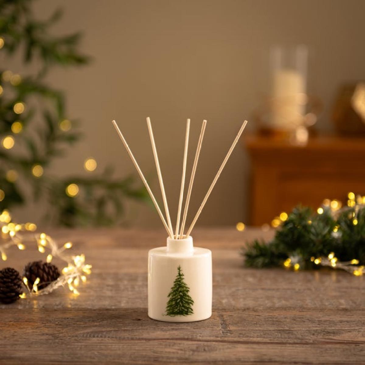 Ceramic Tree & Stag Frosted Eucalyptus Diffuser – image 1