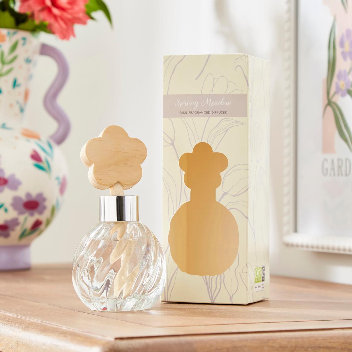 Spring Meadows Twist Glass Flower Diffuser – image 2