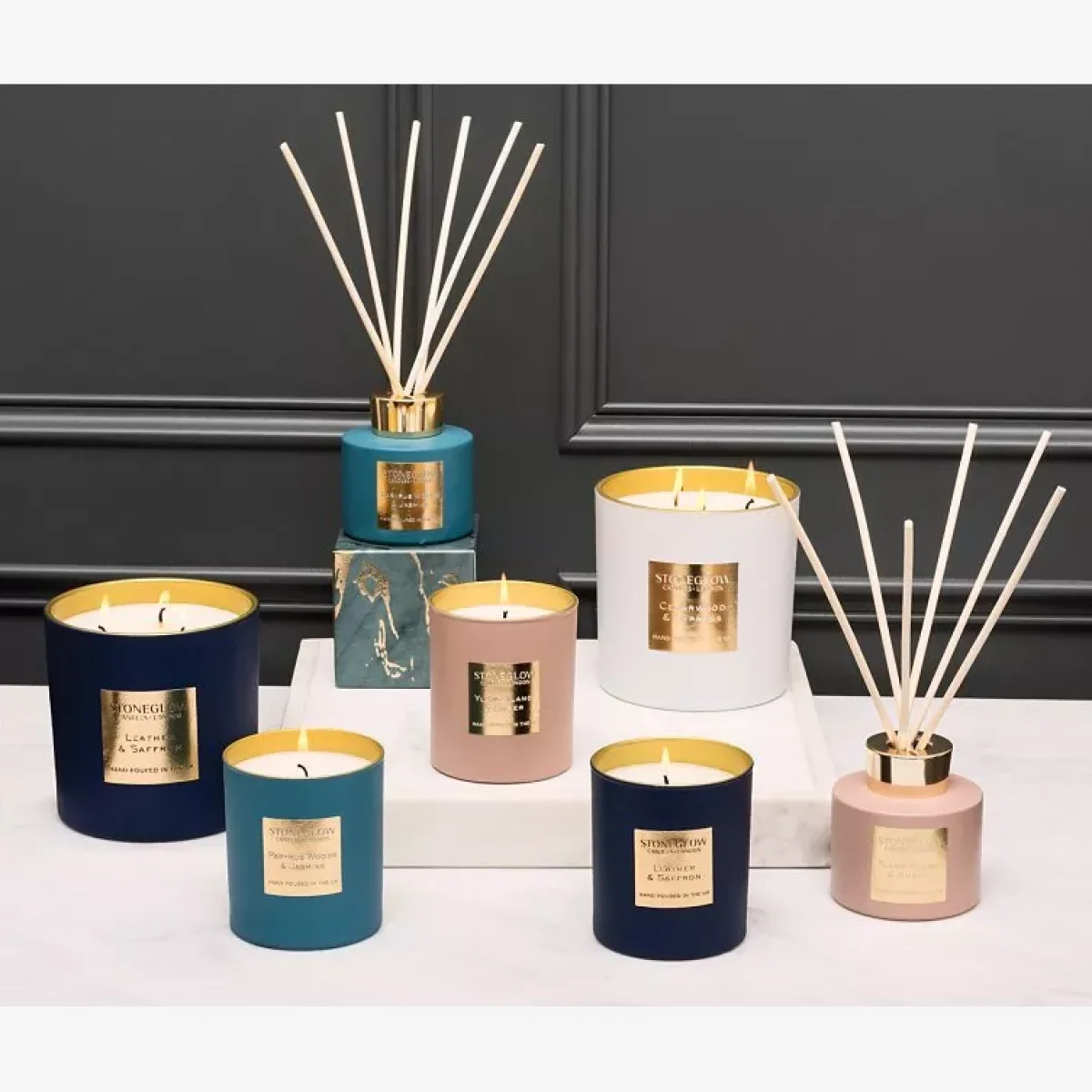 Stoneglow Luna Papyrus Woods & Jasmine Reed Diffuser Refill, 200ml – image 1