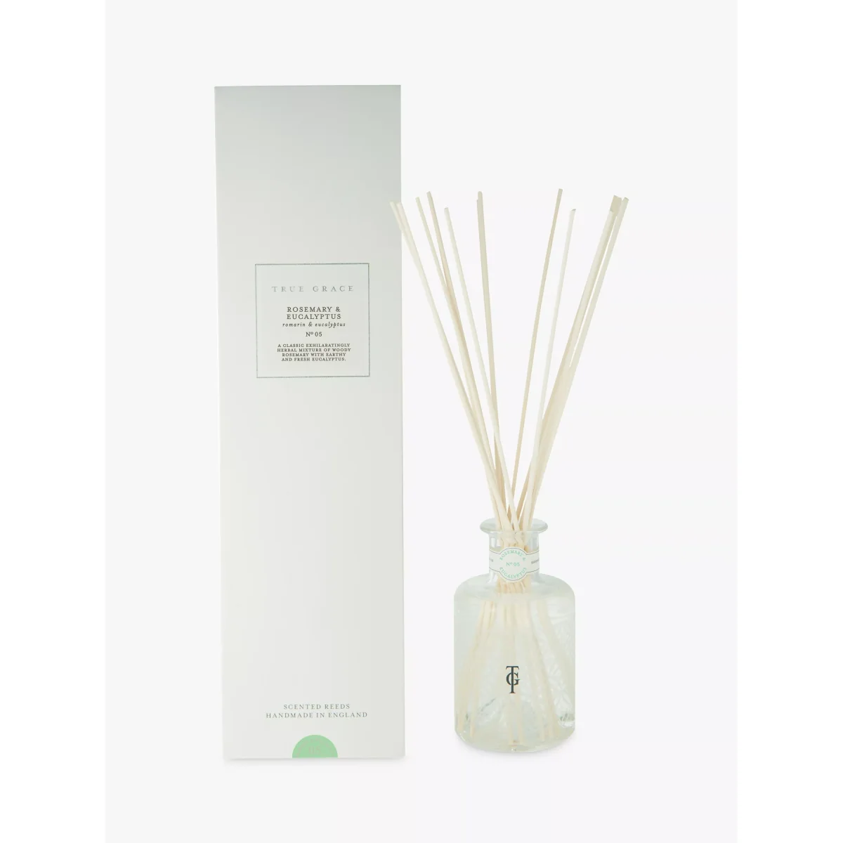 True Grace Village Rosemary & Eucalyptus Reed Diffuser, 200ml – image 2