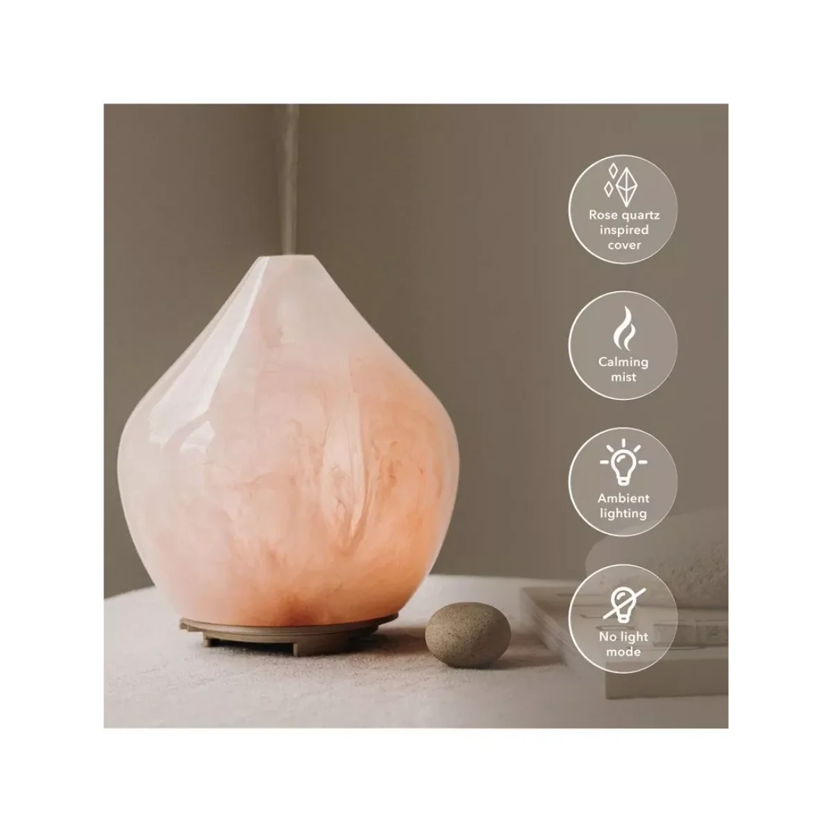 MADE BY ZEN Gem Electric Diffuser, Rose, 120ml – image 4