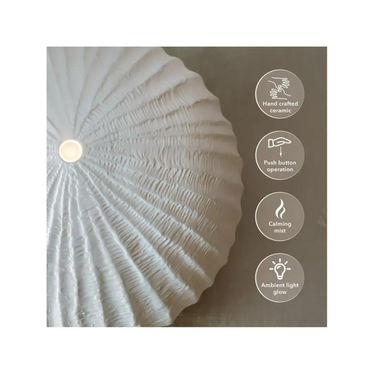 MADE BY ZEN Oceania Ceramic Electric Diffuser, White, 100ml – image 5