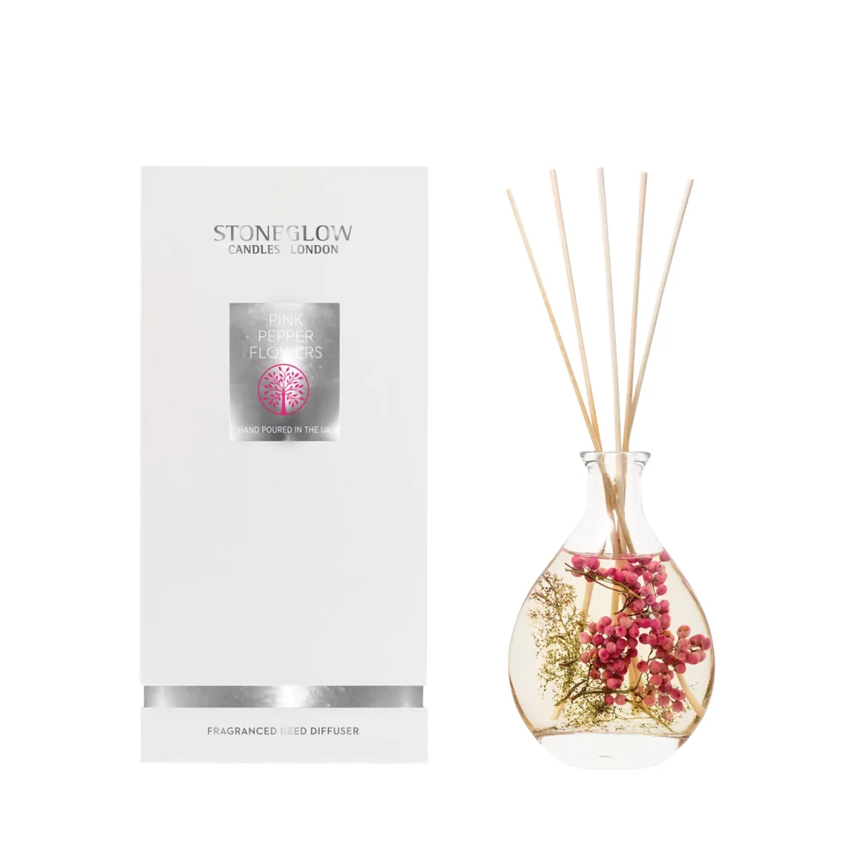 Stoneglow Natures Gift Pink Pepper Flowers Reed Diffuser, 180ml – image 2