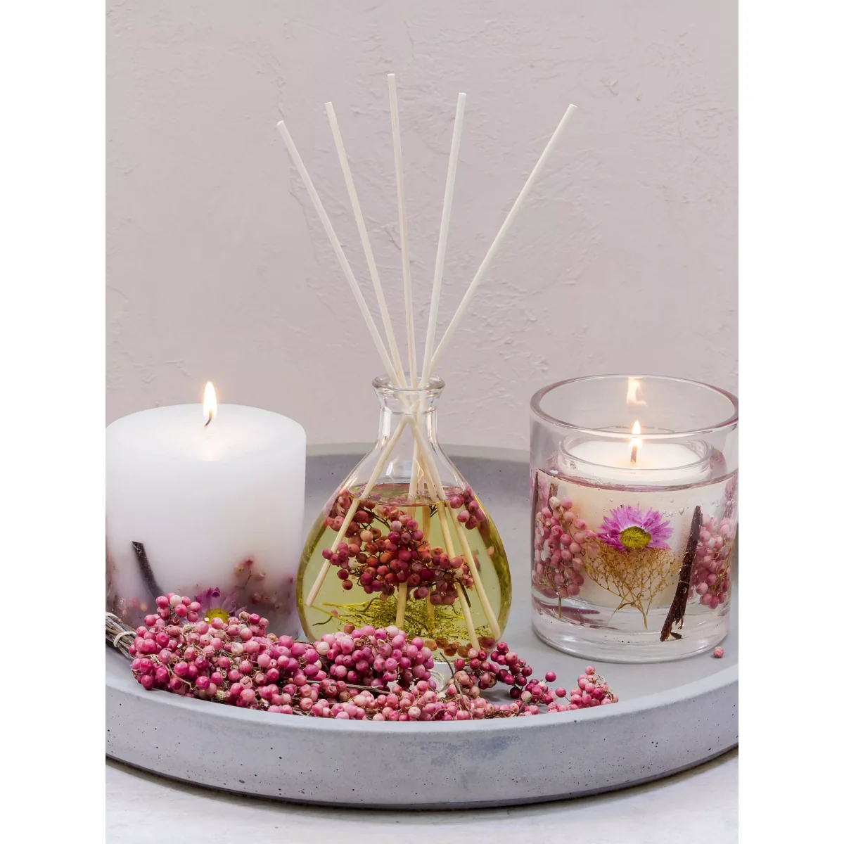 Stoneglow Natures Gift Pink Pepper Flowers Reed Diffuser, 180ml – image 3