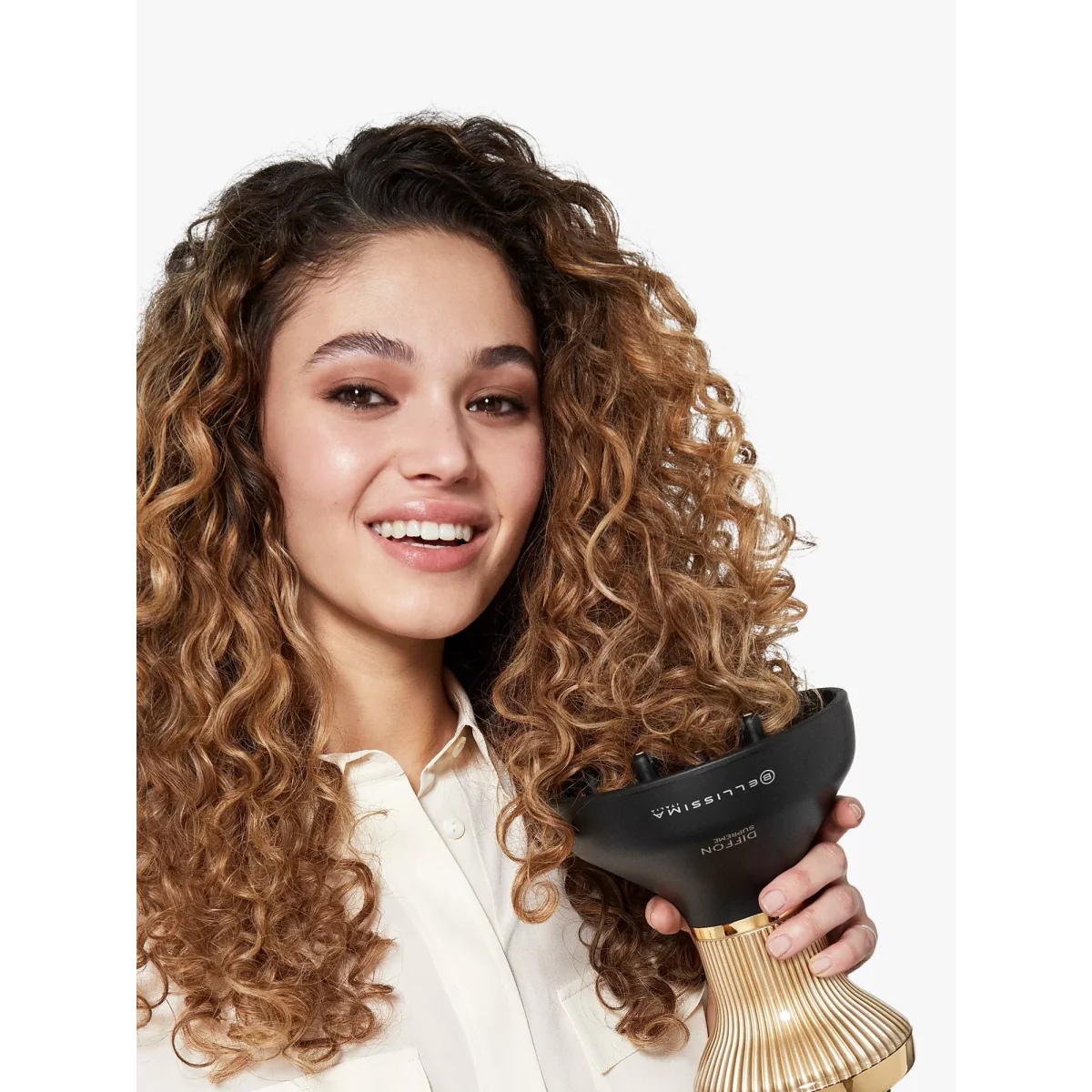 Bellissima Italia Diffon Supreme Hair Diffuser, Black/Gold – image 2